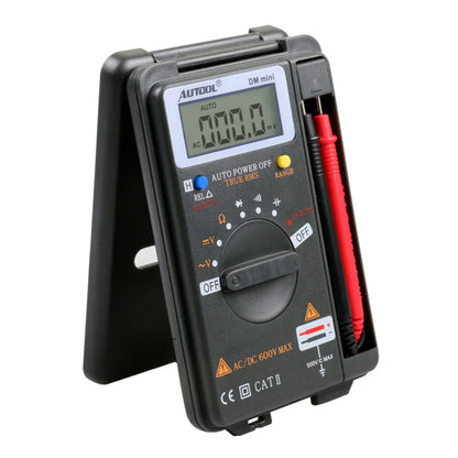 AUTOOL DM Mini Multimeters Integrated DC Short Circuit Test True RMS Auto Range Tester Electrician Handheld Digital Multimeter