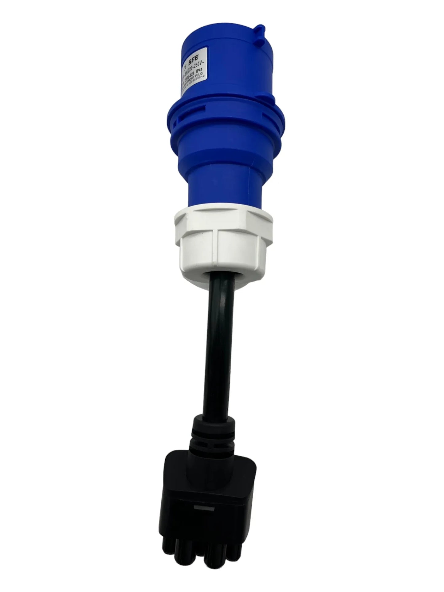 For Tesla Model 3 S Y X Blue CEE Ev Adjustable Adapter Fast Charger Extension Cord Connector 220V-250V 32A 3 Pin EU 1104947