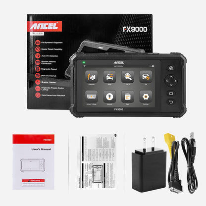Ancel FX9000 OBD2 Car Diagnostic Scanner Professional OBD2 Scanner Airbag SAS TPMS EPB IMMO Reset Auto Code Reader Scanner