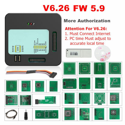 XPROG V6.50 V6.26 V6.12 Add New Authorization V5.55 X-PROG M Metal Box XPROGM ECU Programmer X Prog M Full Adapters