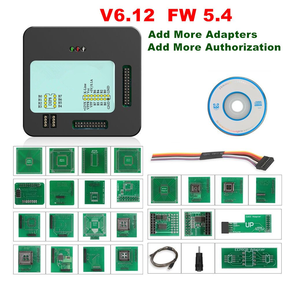 XPROG V6.50 V6.26 V6.12 Add New Authorization V5.55 X-PROG M Metal Box XPROGM ECU Programmer X Prog M Full Adapters