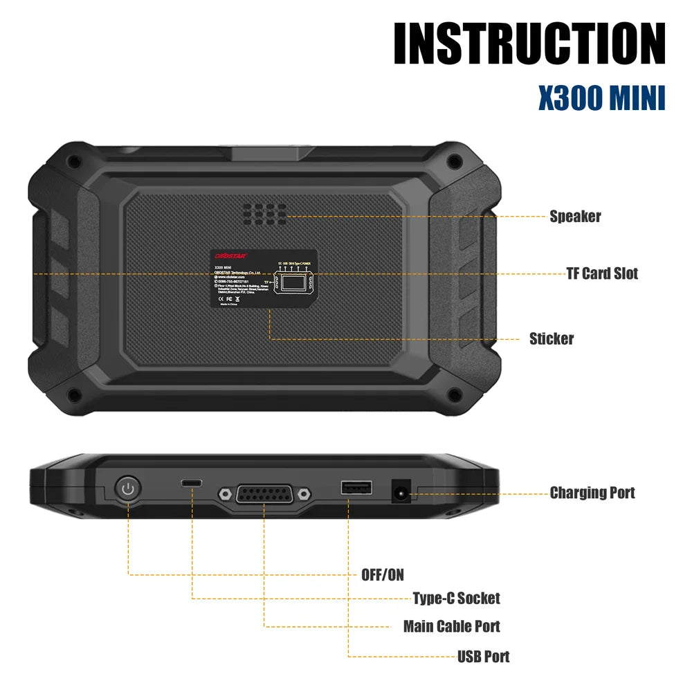 OBDSTAR X300 MINI Programmer for LANDROVER JAGUAR Programmer All Key Lost Programming/Pin Code Reading/Cluster Calibrate