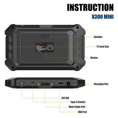 OBDSTAR X300 MINI Programmer for LANDROVER JAGUAR Programmer All Key Lost Programming/Pin Code Reading/Cluster Calibrate