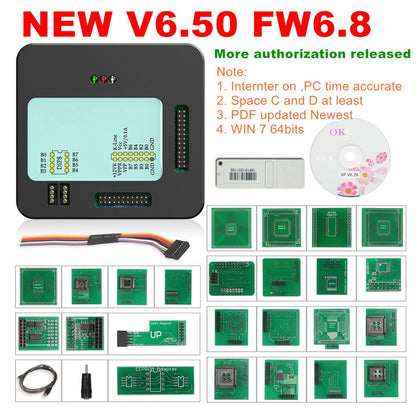 XPROG V6.50 V6.26 V6.12 Add New Authorization V5.55 X-PROG M Metal Box XPROGM ECU Programmer X Prog M Full Adapters