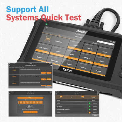 Ancel FX9000 OBD2 Car Diagnostic Scanner Professional OBD2 Scanner Airbag SAS TPMS EPB IMMO Reset Auto Code Reader Scanner