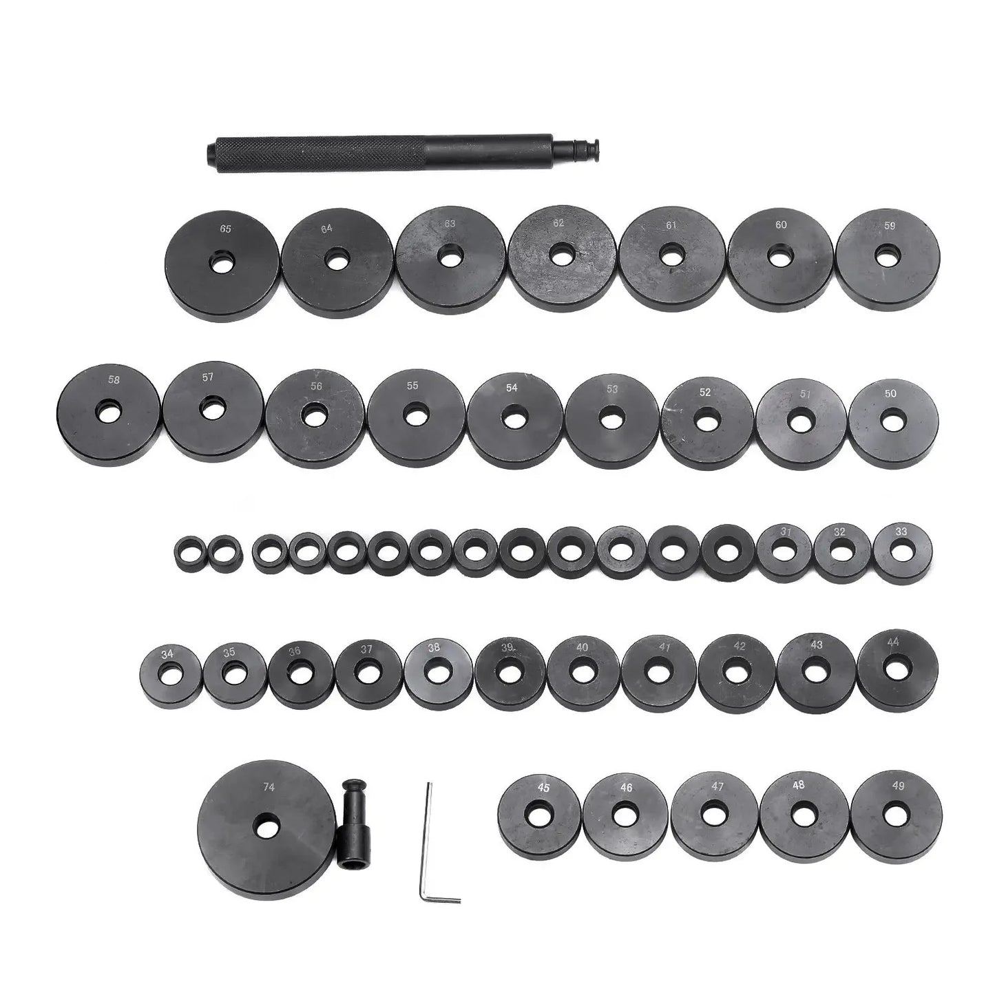 52pcs Custom Bushing Driver Disassembly Bearing Extractor Set Transmission Wheel Bush Bearing Race Seal Kit
