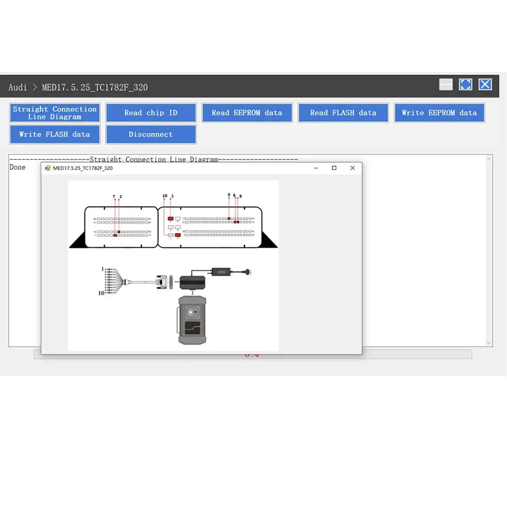 LAUNCH X431 X-PROG3 PC Adaptor PC Tools Read/write on-board EEPROM Chip Data / on-board EEPROM chip data work with X-PROG 3