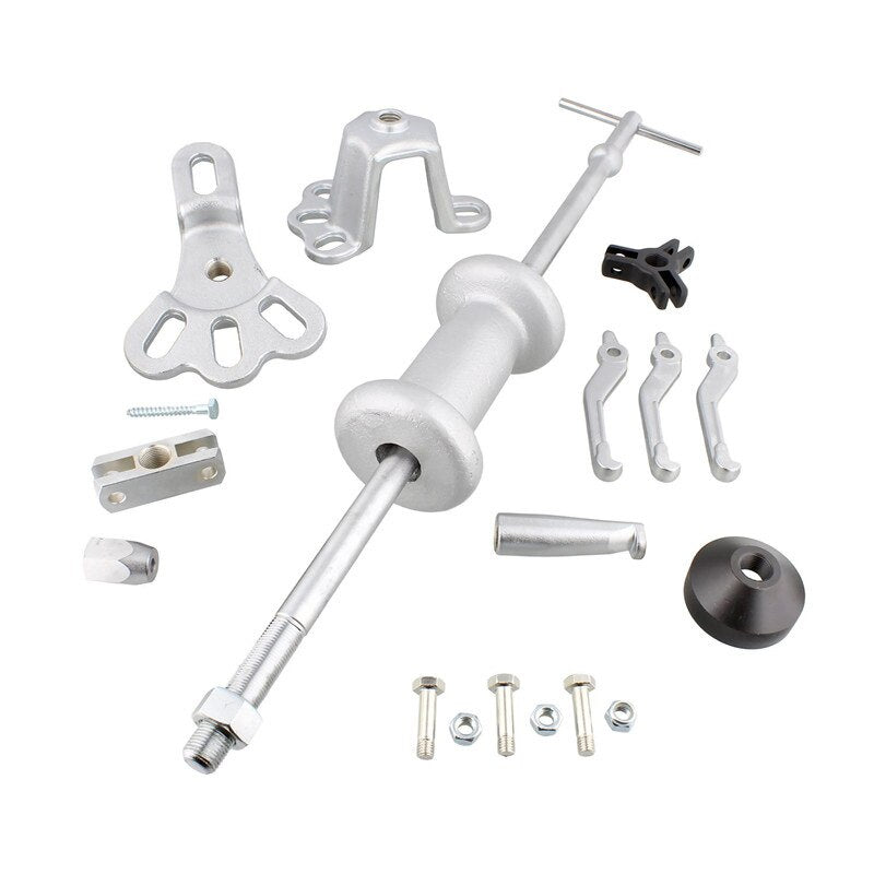 16pcs Car Bearing Removal Tools Set Rear Wheel Hub Puller Tool Kit Rear Axle Slide Hammer Puller