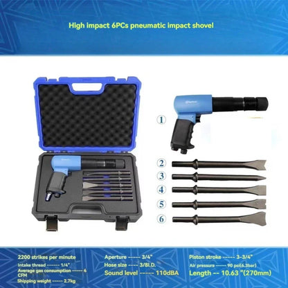 Full New Multi-function Pneumatic Hammer Shovel Head Car Disassembly Brake Disc Disassembly Air Hammer Hammer Shovel Vibration T