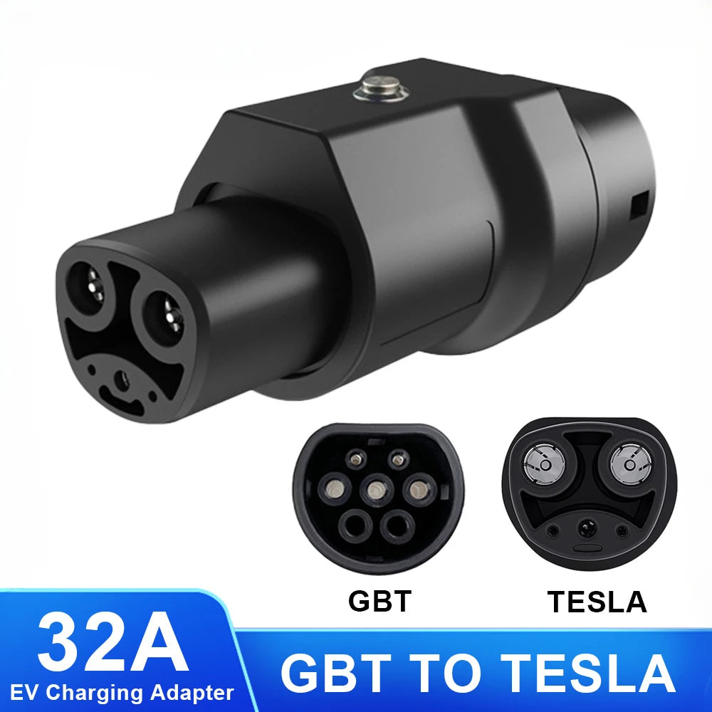 GBT FOR Tesla Adapte 32A 220V NACS Electric Vehicle Charging Connector Portable EV charger Adapte For Tesla