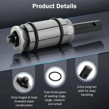 3Pcs Exhaust Pipe Expander Tool Set 1-1/18 Inch To 3-1/2 Inch Car Exhaust Muffler Tail Pipe Expander Spreader for Car Motorcycle