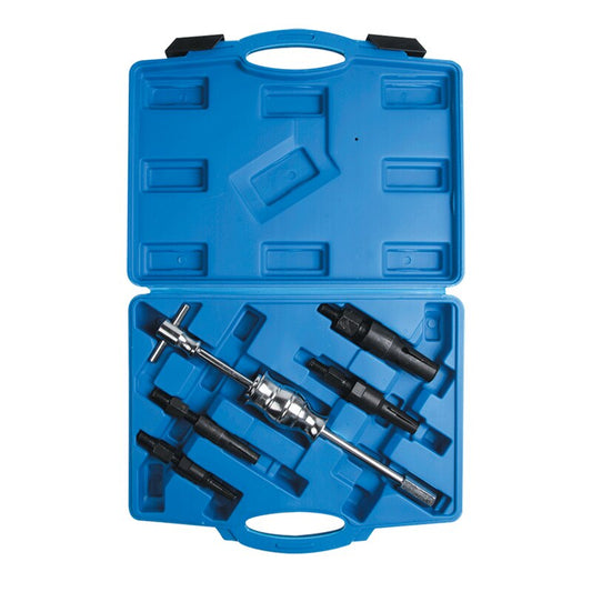 VT01004 5PC Blind Bearing Puller Set Complete Kit 5 Pieces Inner Blind Set Internal Slide Hammer Tool