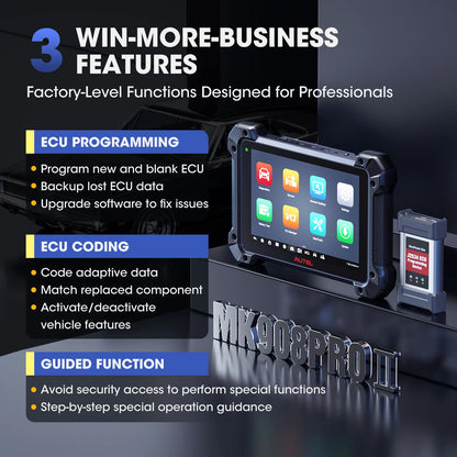 Autel MK908PRO II MK908 PRO 2 Automotive OBD2 Scanner J2534 ECU Programming Tools PK MK908S PRO