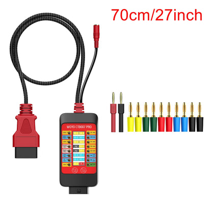 WOYO CTB007 PRO OBD2 Breakout Box with LCD Display 16PINs Vrms, ECU Testing on Bench with Built-in 120ohm Resistor, Diagnostic Tool