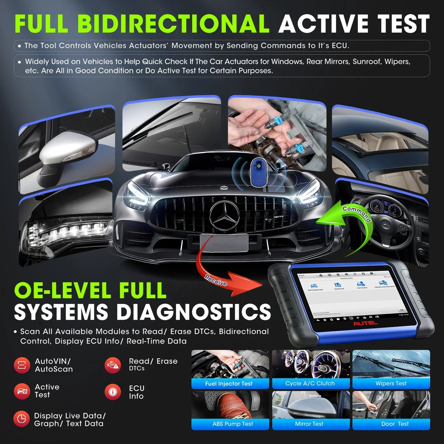 Autel MaxiIM IM508S IMMO Key Programming Diagnostic Tools Auto OBD2 Programmer Scanner All Systems 2 Years Free Update PK KM100