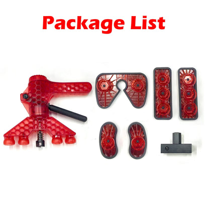 WOYO PDR500 PDR Lifter Kit For Car Dent Repair Tool, With 3 Kinds of Foot Pad & Long Tabs Adapter, Adjust the Width by Foot Pad