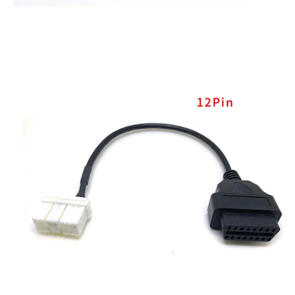 For Tesla 12pin 20pin 26pin to 16pin Male Female OBD2 Cable Connector Model 3 Model Y OBD2 OBDII Diagnostic Tool Auto Adapter