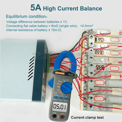 New SUNKKO 5616 Battery Balance Controller Lithium Battery Pack Capacity Repair 5A Current New Energy Vehicle Battery Balancer