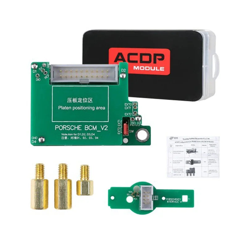 Yanhua Mini ACDP-2 for Porsche BCM Key Programming Package Support Add Key & All Key Lost from 2010-2018 Module10 License A900