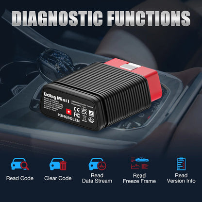 KINGBOLEN Ediag Mini Car Diagnostic Tools All System FULL OBD2 Code Reader 15 Resets Lifetime Free Update PK Thinkdiag