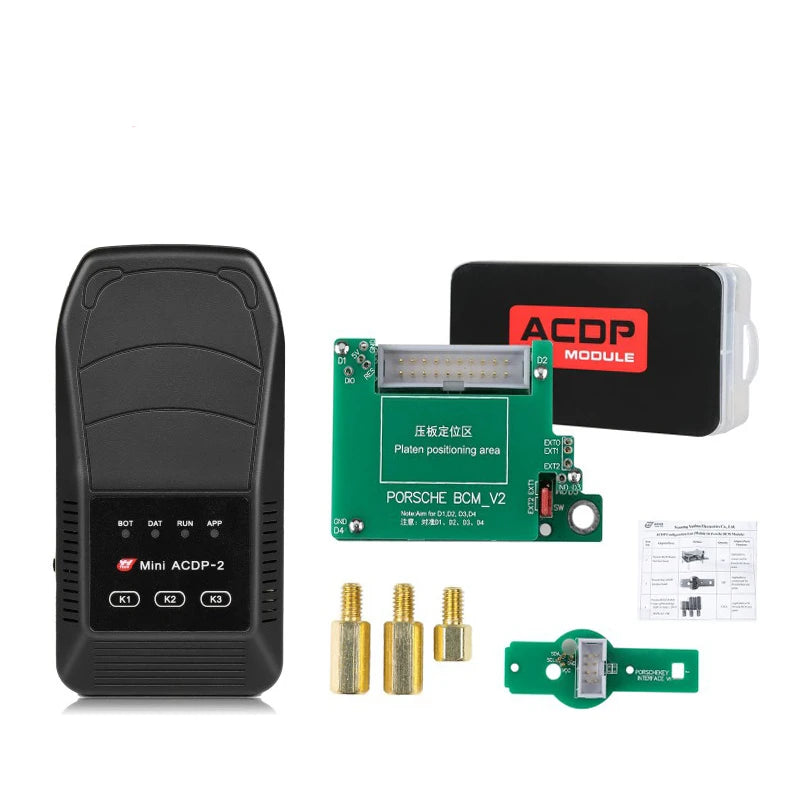 Yanhua Mini ACDP-2 for Porsche BCM Key Programming Package Support Add Key & All Key Lost from 2010-2018 Module10 License A900