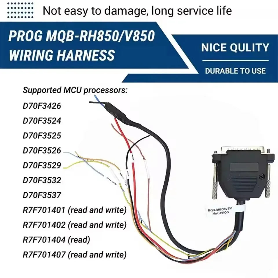 Xhorse XDMPR8GL MQB RH850/V850 Adapter Cable For Xhorse Multi Prog Pro-level Programmer IMMO Calibration Read MQB48/MQB49/5C