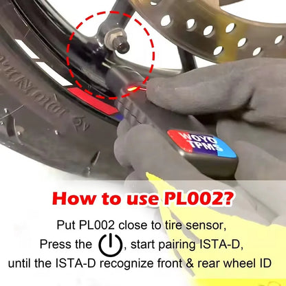 WOYO PL002 For BMW Motorcycle TPMS Activate Tool R1200 R1250, Assist ISTA-D Recognize All known Tire Pressure Sensor ID to Reset TPMS