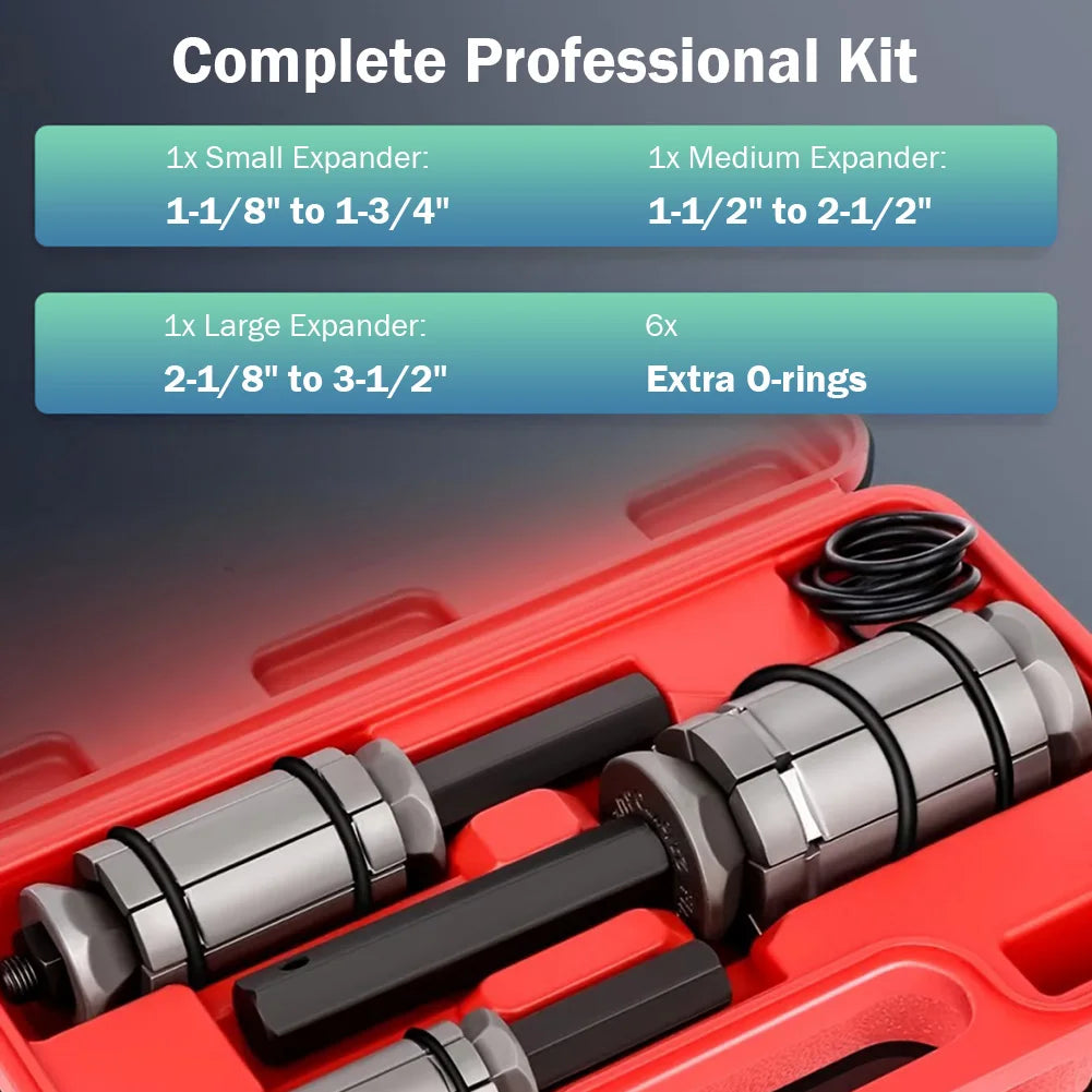 3Pcs Exhaust Pipe Expander Tool Set 1-1/18 Inch To 3-1/2 Inch Car Exhaust Muffler Tail Pipe Expander Spreader for Car Motorcycle