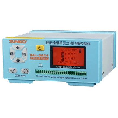 SUNKKO BAL 5624 Lithium Battery Pack 24 series Active Balancing Repair Instrument 8A Recovery Voltage Difference HD LCD Display