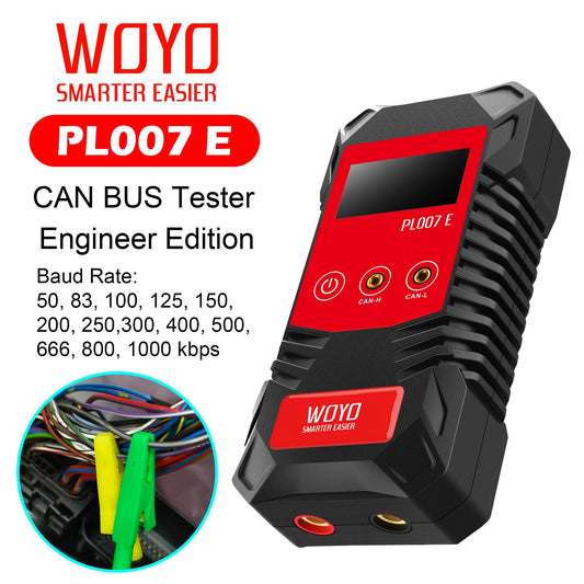 WOYO PL007E Non-contact CAN BUS Detector Auto-recognize Vehicle Electrical System Professional Diagnostic Equipment Tool