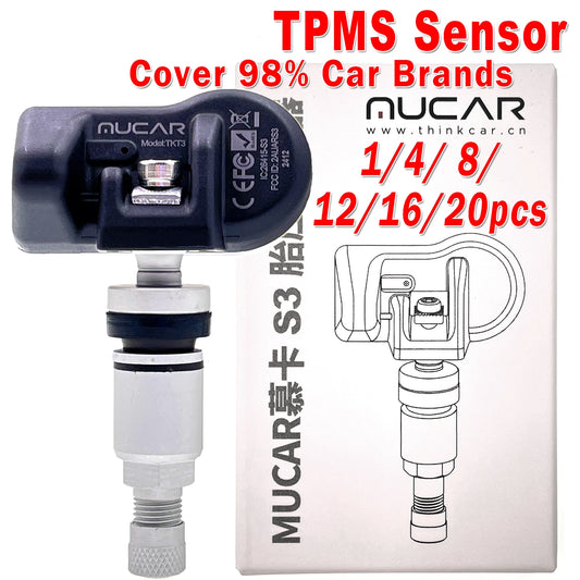 1/4/ 8/12/16/20pcs MUCAR S3 2in1 Sensor TPMS 315MHz 433MHz S3 Automotive Mechanical Workshop Tools TPMS Program PK THINKCAR S3