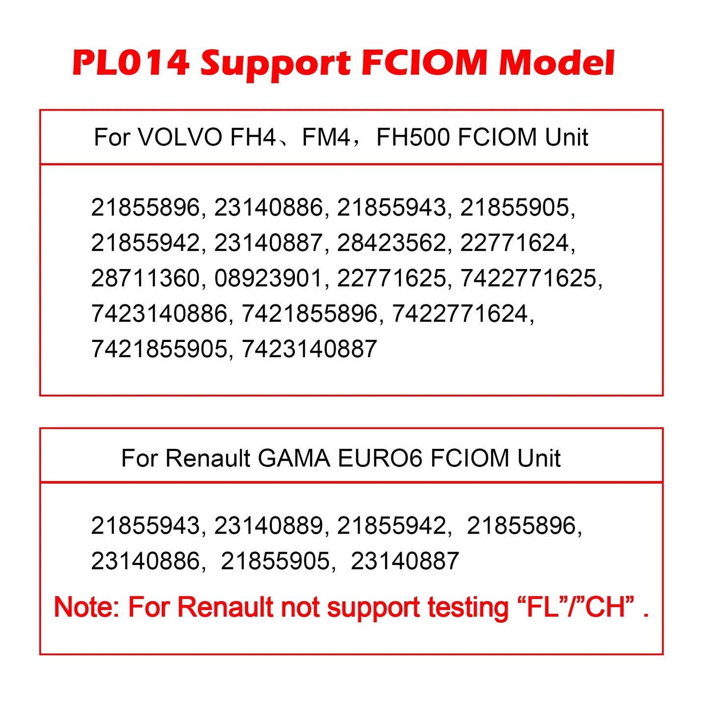 WOYO PL014 For VOLVO/Renault FCIOM Unit Truck Tester, Workshop Diagnostic Tool,One-Click Hardware In-the-Loop (HIL) Testing