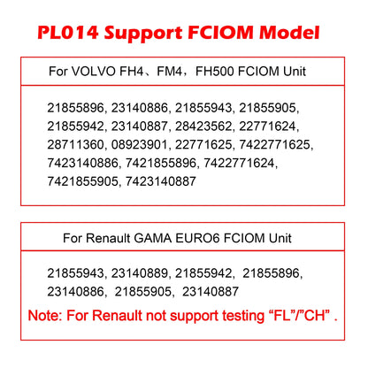 WOYO PL014 For VOLVO/Renault FCIOM Unit Truck Tester, Workshop Diagnostic Tool,One-Click Hardware In-the-Loop (HIL) Testing