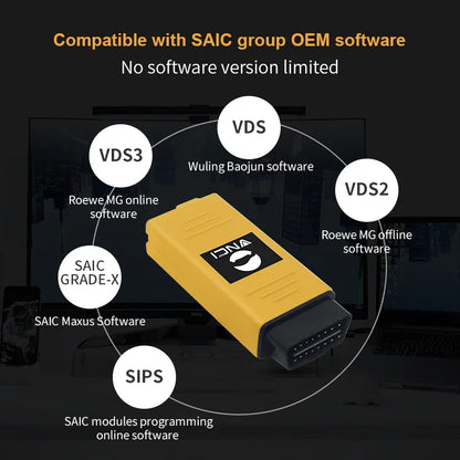 2023 VNCI VDI3 Compatibel with SAIC Group ,Support doip and CANFD Communicate and EV ,HEV Models ECU Proframming Tool