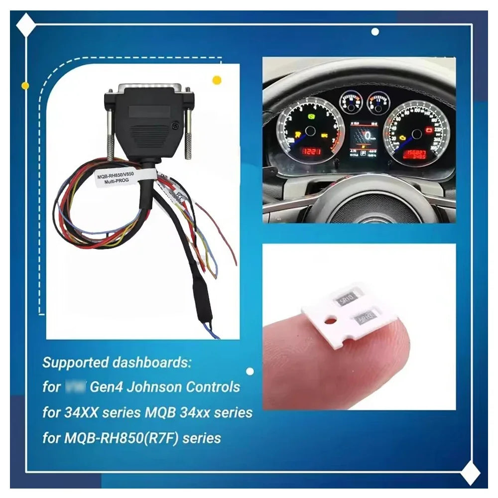 Xhorse XDMPR8GL MQB RH850/V850 Adapter Cable For Xhorse Multi Prog Pro-level Programmer IMMO Calibration Read MQB48/MQB49/5C