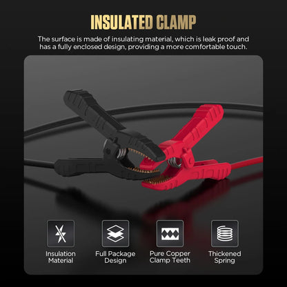 AUTOOL BT30 Car OBD ECU Connector Emergency Power Supply Cable Battery Cable Saver Emergency Electrical Plug Car ECU Memory Save