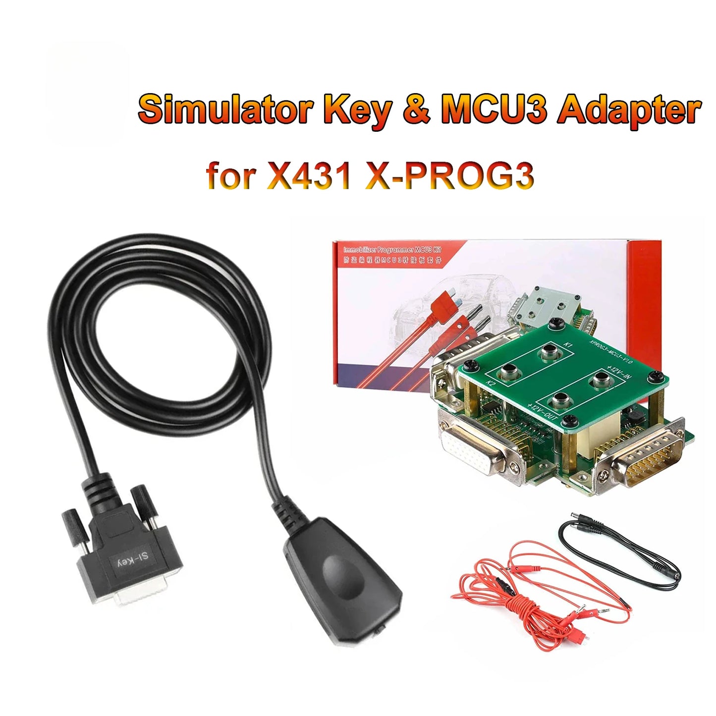 THINKCAR/LAUNCH X431 MCU3 Adapter with Simulate Key Immobillzer Programmer for X431 X-PROG3 for IMMO Elite Anti-theft Adapter