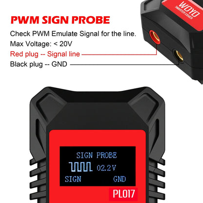 WOYO PL017 Handheld CAN LIN PWM Digital Handheld Measuring Instrument Quickly Test Communication Circuit