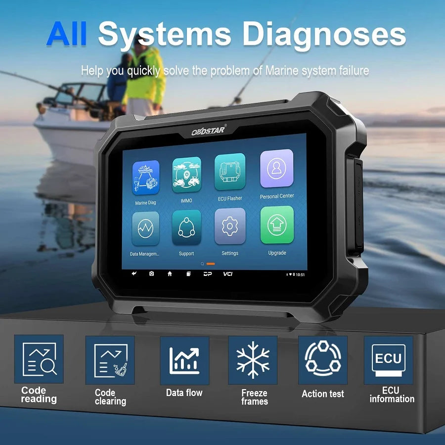OBDSTAR MarineMaster Intelligent Diagnosis for Marine (Jet Ski/ Outboard/ Inboard/ Generator)