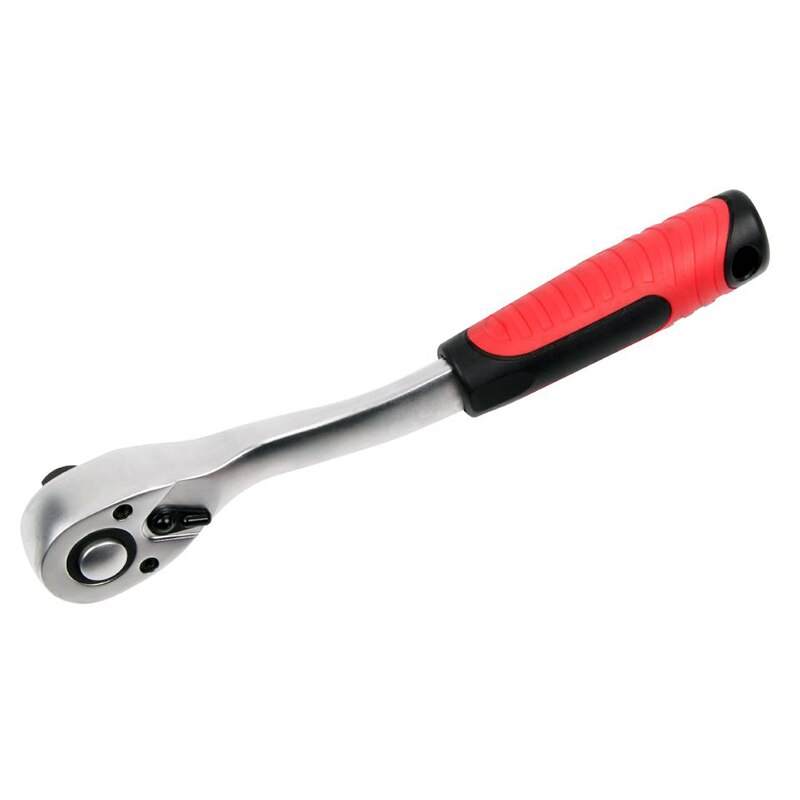 VT13114B 3/8" Drive Socket Ratchet Wrench 8" Quick-Release Composite Offset 72-Tooth Oval Head Ratchet Spanner