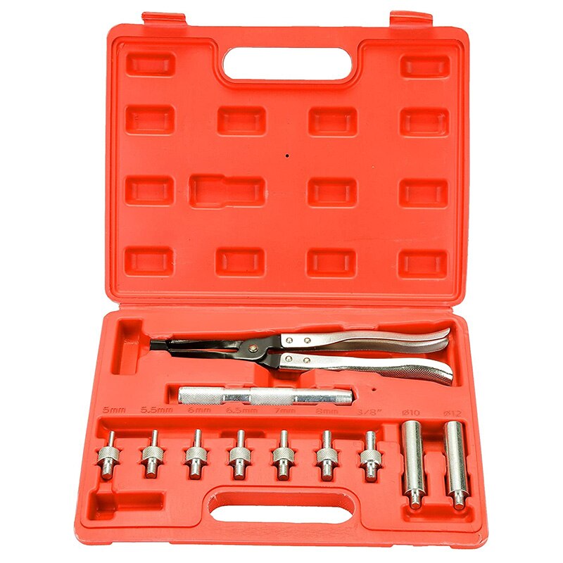 VT01062 Valve Stem Seal Remover and Installer 11pcs Pliers Drive Handle Sockets Adapters Tool Kit