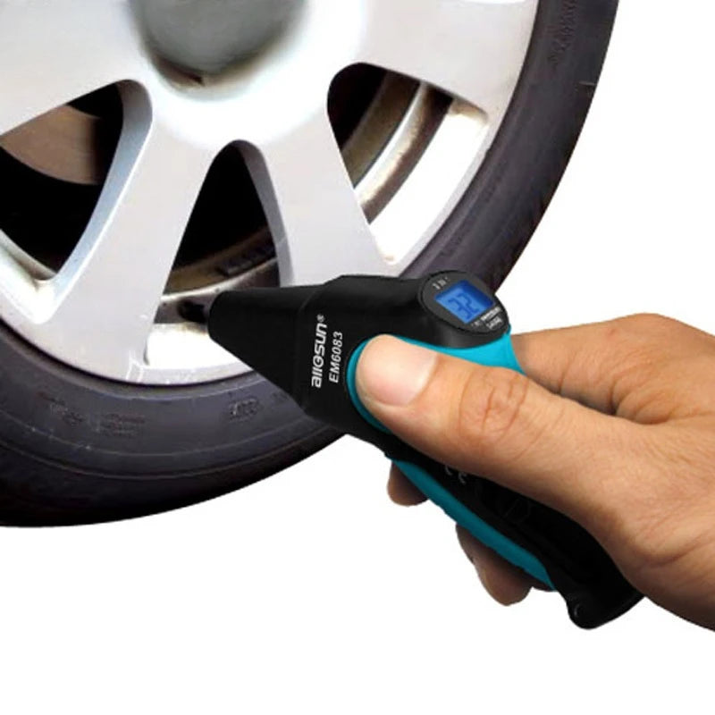 Tire Pressure Gauge High Precision Pressure Detector Digital Barometer Automotive Electronic Tire Pressure Gauge EM6083