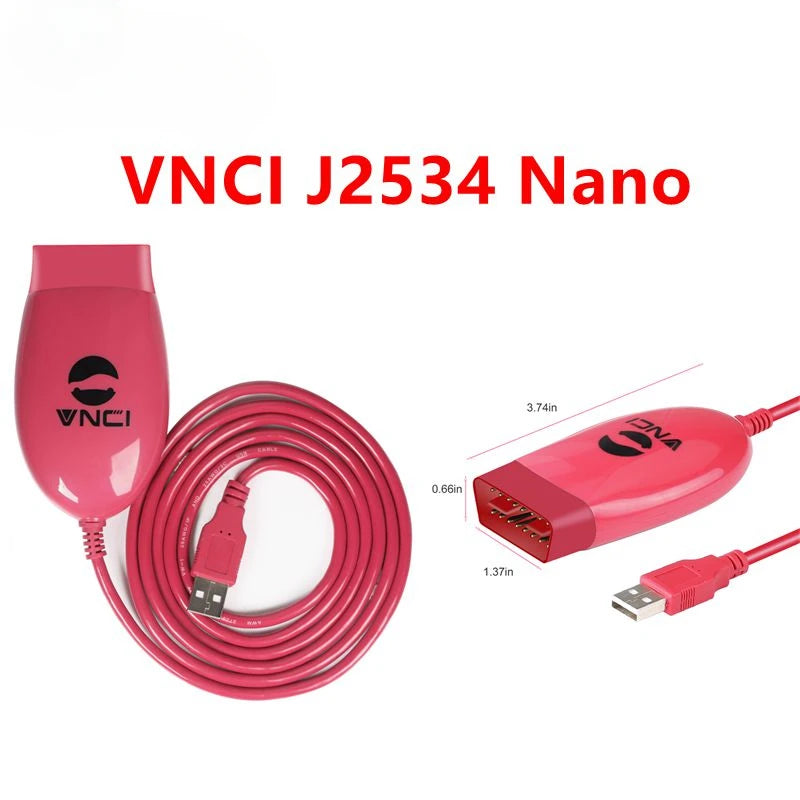 2024 Newest VNCI J2534 Nano Compatible with J2534 Passthru IDS HDS TIS Forscan SDD & ELM327 Diagnose J1979 Vehicles