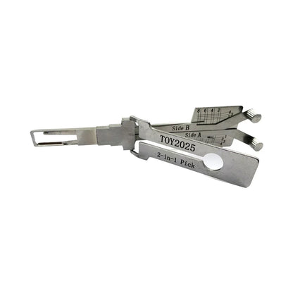 Original Lishi TOY2025 2 in 1 Lock Pick Decoder Ignition Car Door Open for New Corolla/Camry/Reiz/Vios Vertical Milling