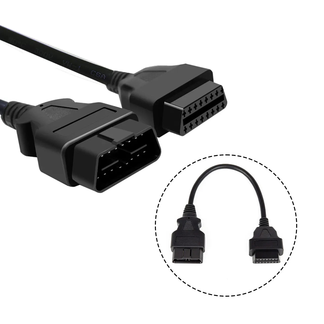 OBD2 16Pin extension cable for cars and trucks