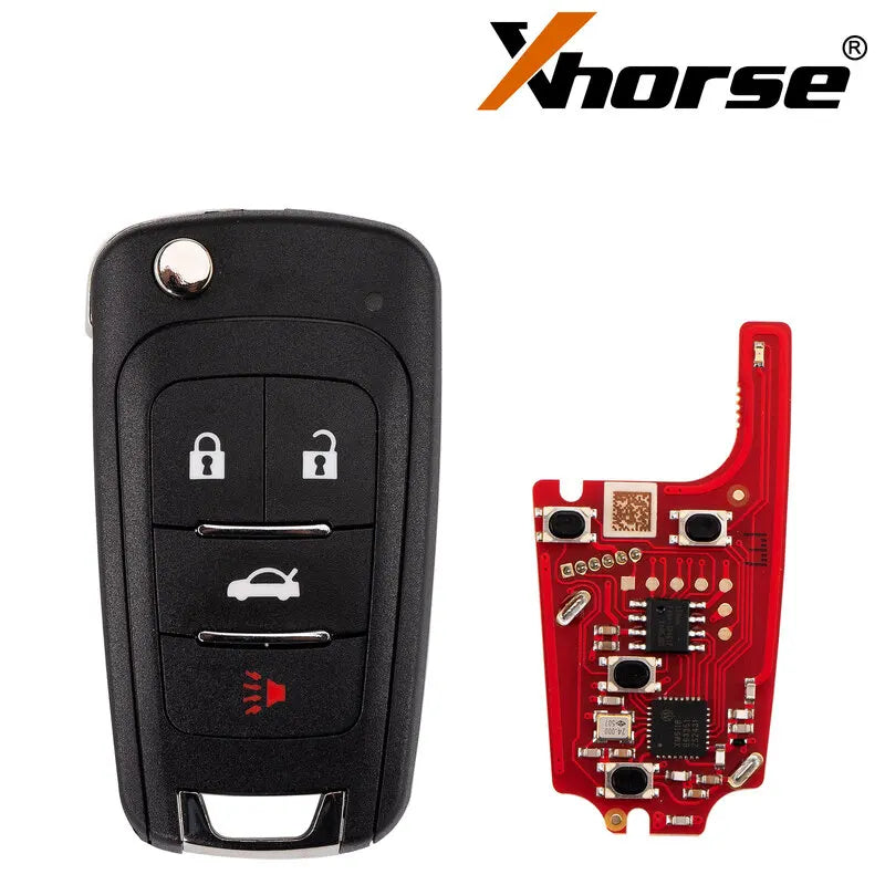 Xhorse XKBU21EN VVDI Universal Remote Key 2nd Generation for Buick 4 Buttons Supports Wireless Programming Old XKBU01EN