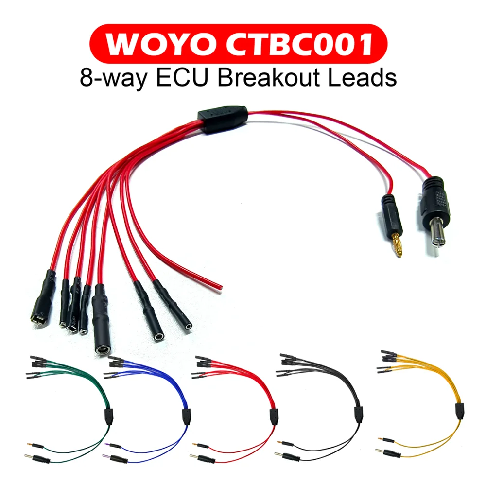 WOYO CTBC002/CTBC001 ECU Breakout Leads Jumper Cable for Automotive Diagnostic Oscilloscope Line Cable DIY Connection