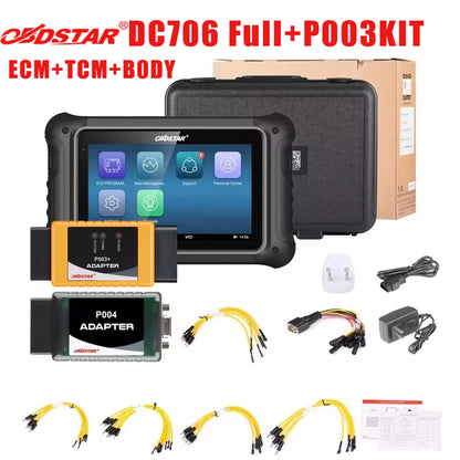 Original OBDSTAR DC706 ECU Tool Full Version for ECM /TCM/ BODY/Clone by OBD or BENCH for Car and Motorcycle Plus P003
