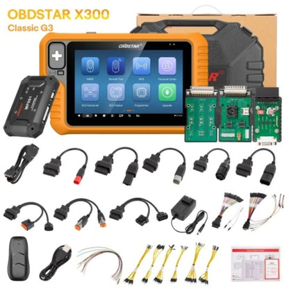 OBDSTAR X300 Classic G3 Key Programmer with Built-in CAN FD DoIP Support Car/ HD/ E-Car/ Motorcycles/ Jet Ski Get Free Key Full version