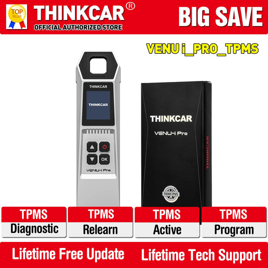 THINKCAR VENU i-Pro TPMS Car Tire Pressure Inspection Tool 315MHz/433MHz TPMS Tire Repair Tool Activation Programming Learning